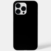 Modern minimalistisch Solid Black Case-Mate iPhone Case (Achterkant)