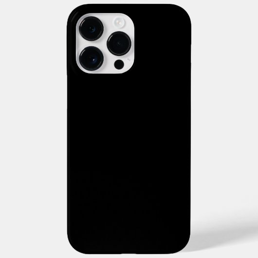 Modern minimalistisch Solid Black Case-Mate iPhone Case (Achterkant)