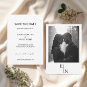 Modern minimalistisch sparen de Datum Save The Date