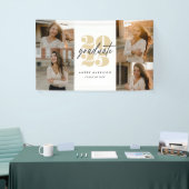 Modern minimalistisch stijgend Afstudeerder | Goud Spandoek (Beurs)