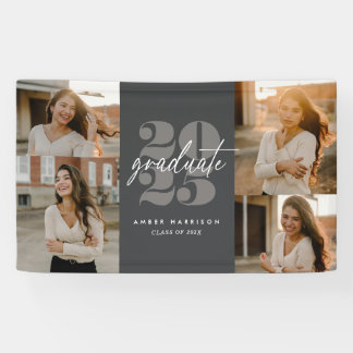 Modern minimalistisch stijgend Afstudeerder | Hout Spandoek