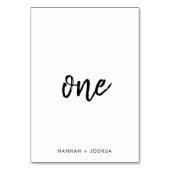 Modern minimalistisch | Stijlvol script Simple Wed Kaart (Achterkant)