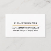 Modern minimalistisch stijlvol visitekaartje (Voorkant)