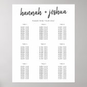 Modern minimalistisch | Stijlvol weddenschap Poster (Voorkant)