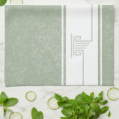 Modern minimalistisch theedoek (Gevouwen)