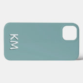 Modern minimalistisch Tonal Monogram Case-Mate iPhone Case (Achterkant (horizontaal))