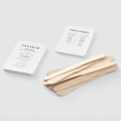 Modern + minimalistisch Typografie Wedding Program Handwaaier (Niet-gemonteerd)