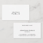 Modern minimalistisch vakgebied visitekaartje (Voorkant / Achterkant)