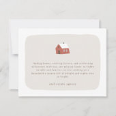 Modern minimalistisch vastgoedbedrijf feestdagenkaart (Voorkant)