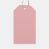 Modern minimalistisch vet script JOY Holiday Cadeaulabel (Achterkant)