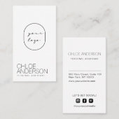 Modern minimalistisch Visitekaartje (Voorkant / Achterkant)