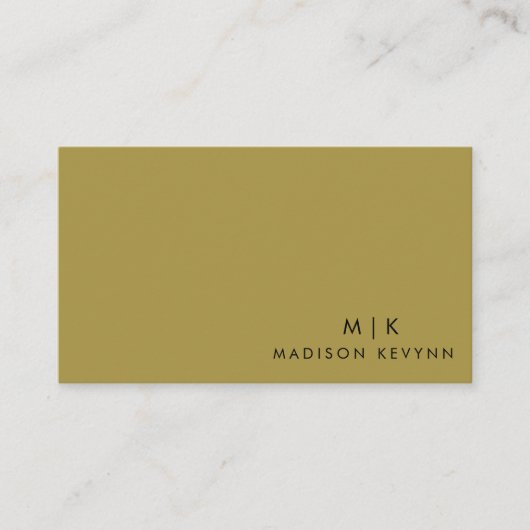 Modern minimalistisch visitekaartje (Voorkant)