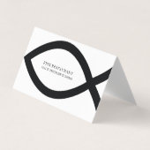 Modern minimalistisch visrestaurant Logo Visitekaartjes (Voorkant)