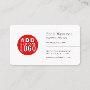 Modern Minimalistisch Voeg uw Logo toe Visitekaartje