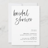 Modern minimalistisch Vrijgezellenfeest | Boho Bri Kaart (Voorkant)