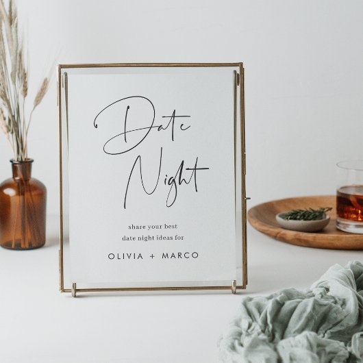 Modern Minimalistisch Vrijgezellenfeest Datum Jar Poster