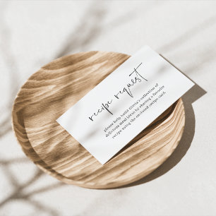 Modern Minimalistisch Vrijgezellenfeest Receptenve Informatiekaartje