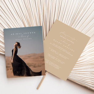 Modern minimalistisch Vrijgezellenfeest voor foto' Kaart