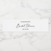 Modern minimalistisch Vrijgezellenfeest voor kalli Waterfles Etiket (Enkel label)