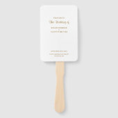 Modern minimalistisch weddenschap Hand Fan Handwaaier (Voorkant)