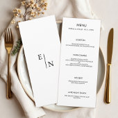 Modern Minimalistisch Weddenschap Menu