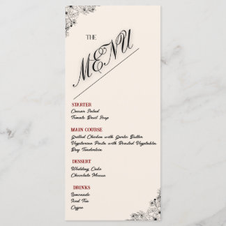 Modern Minimalistisch Weddenschap Menu