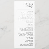 Modern minimalistisch weddenschap programma (Achterkant)