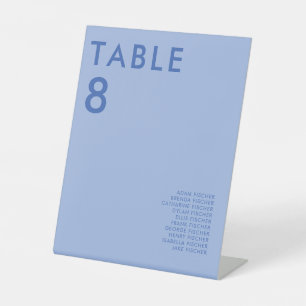 Modern minimalistisch weddenschapsnummer reclamebord met voetstuk