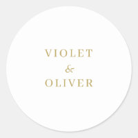 Modern minimalistisch | White Gold Wedding