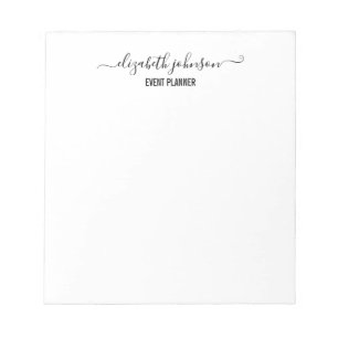 Modern minimalistisch wit notitieblok