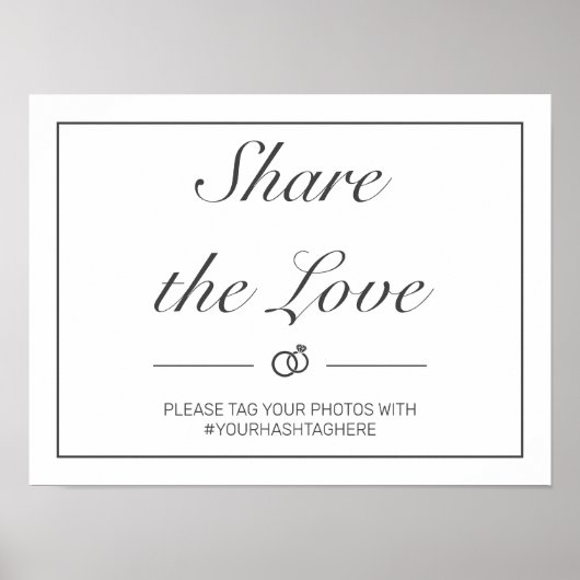 Modern minimalistisch witstembord poster (Voorkant)