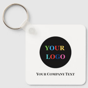 Modern Minimalistisch Zakelijk Logo op Maat Sleutelhanger