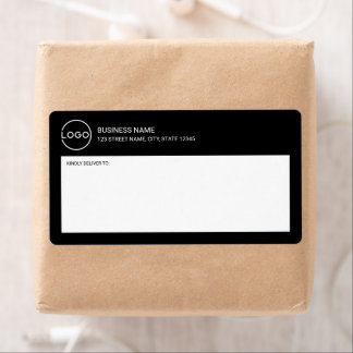 Modern Minimalistisch Zakelijk Logo Verzendlabel