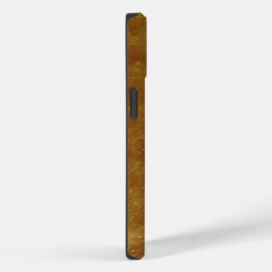 Modern minimalistisch zwart goudmonogram Case-Mate iPhone case (Achterkant / Rechts)