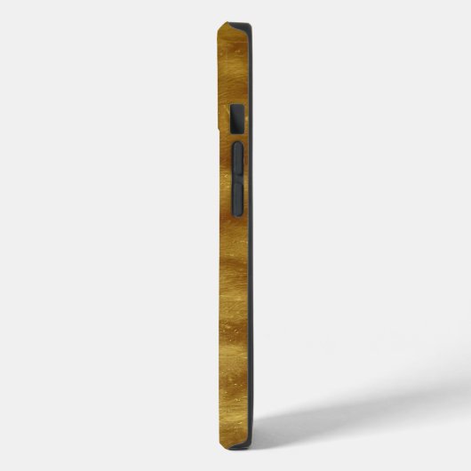 Modern minimalistisch zwart goudmonogram Case-Mate iPhone case (Achterkant / Links)
