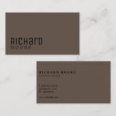 modern minimalistisch zwart visitekaartje (Voorkant / Achterkant)