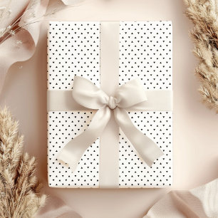 Modern minimalistisch zwart-wit driehoekspatroon cadeaupapier