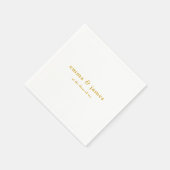 Modern minimalistische bruiloft Napkins Servet (Hoek)