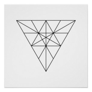 Modern minimalistische Geometrie Abstract Perfect Poster