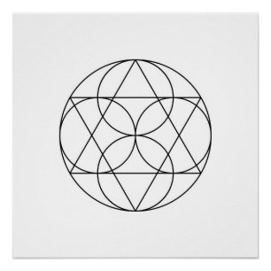 Modern minimalistische Geometrie Abstract Perfect Poster