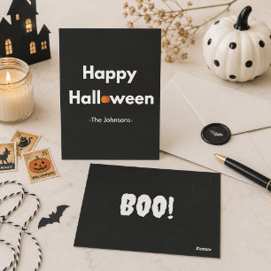 Modern Minimalistische Halloween – Persoonlijk Briefkaart