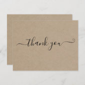 Modern minimalistische Kraft - Hartelijk dank Kaart (Voorkant / Achterkant)