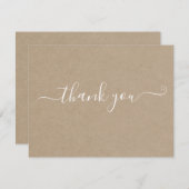 Modern minimalistische Kraft - Hartelijk dank Kaart (Voorkant / Achterkant)