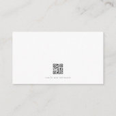 Modern minimalistische legant Monogram Weddenschap Informatiekaartje (Achterkant)