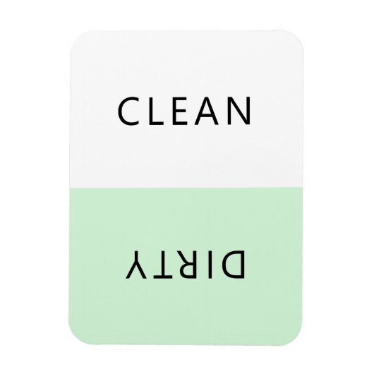 Modern minimalistische wasmachine Clean Dirty Magn Magneet (Verticaal)