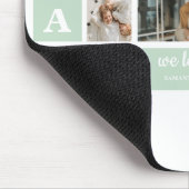 Modern Mint Collage Foto Pap Beste Gift Muismat (Hoek)