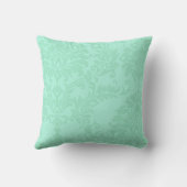 Modern Mint Damask Wedding Invite Kussen (Achterkant)