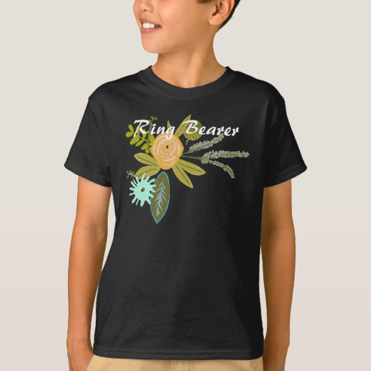 Modern Mint Damask Wedding Invite T-shirt (Voorkant)