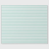 Modern Mint Green Color Stripes Pattern Cadeaupapier (Vlak)