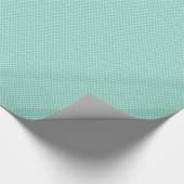 Modern Mint Green Moroccan Quatrefoil Pattern Cadeaupapier (Hoek)